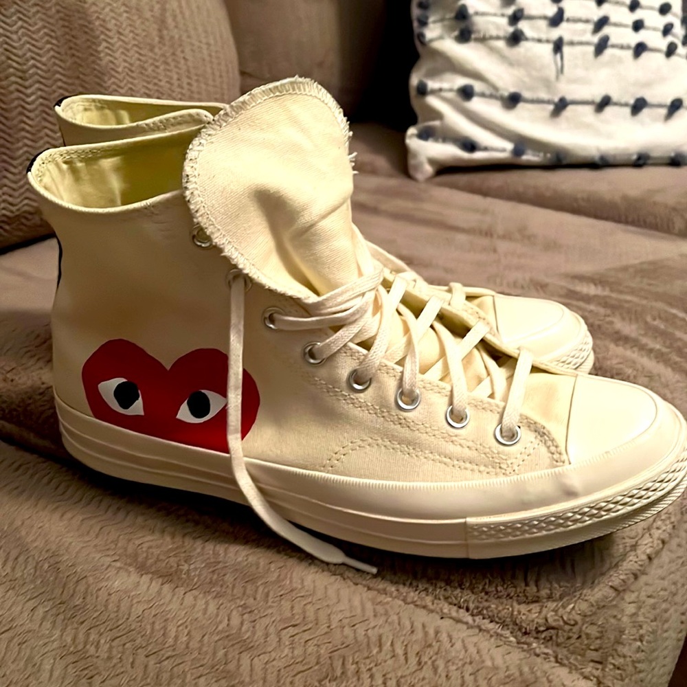 CdG PLAY x Converse Unisex Chuck Taylor All Star Peek-A-Boo High-Top Sneakers